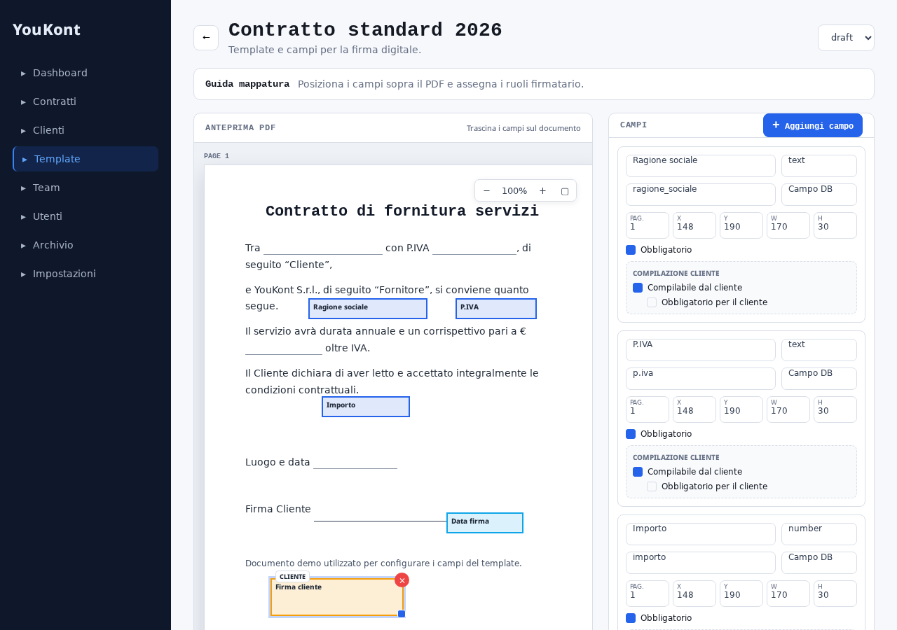 Assigning a signer role to a Signature field